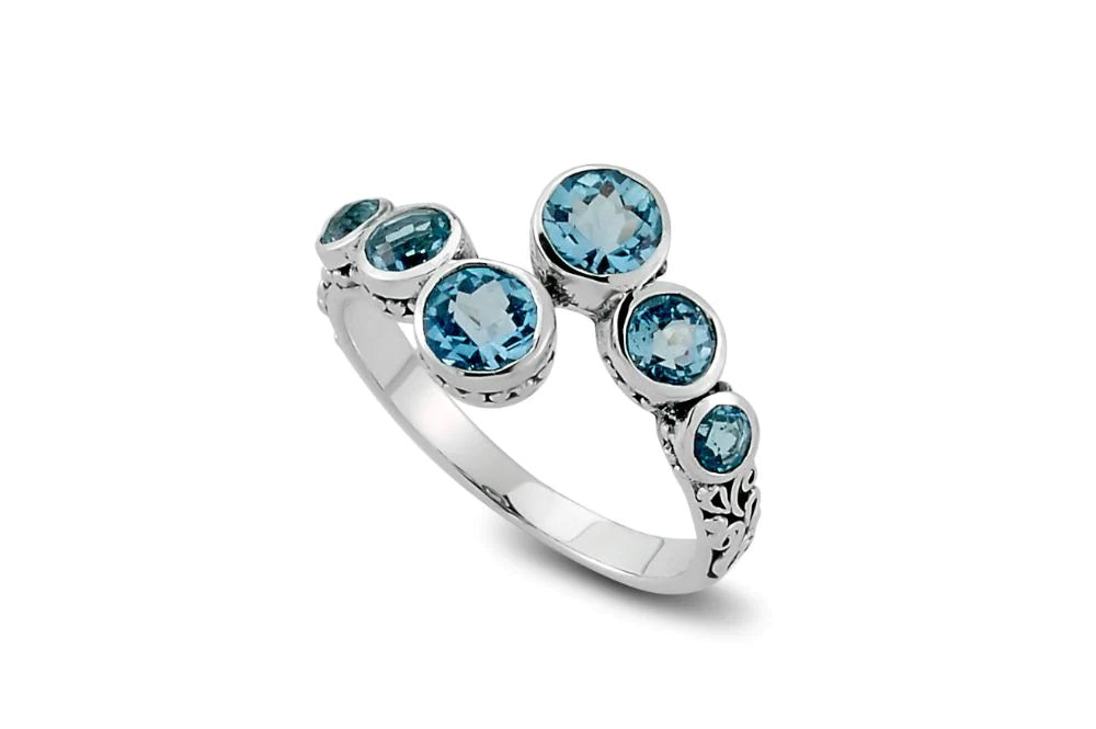 Tarutung Ring- Blue Topaz – Saxons Diamond Centers